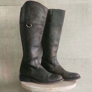 Frye Women's Tall Black Leather Boots